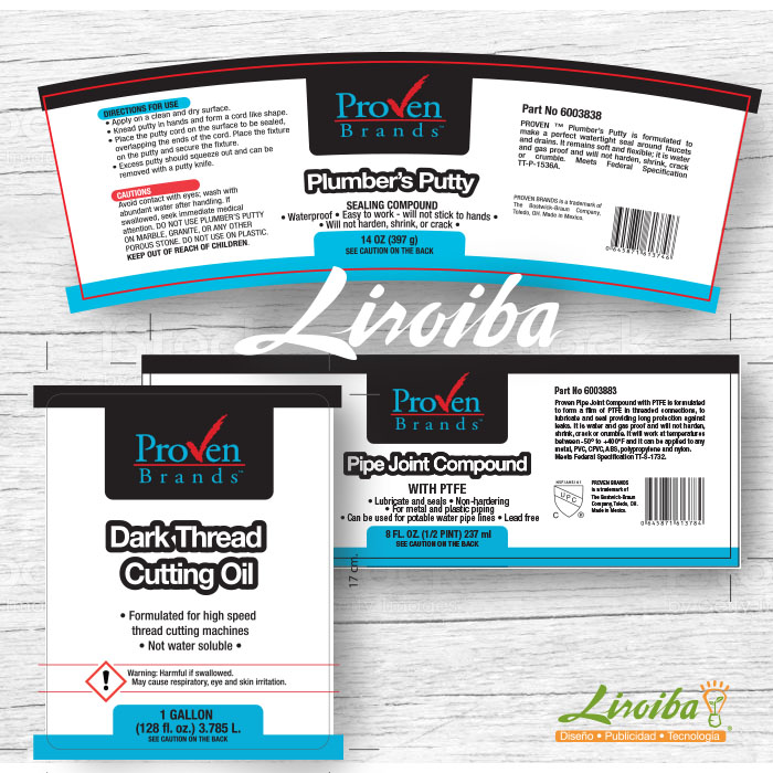 Vivienda Adular Amargura Liroiba ® Etiquetas y envases